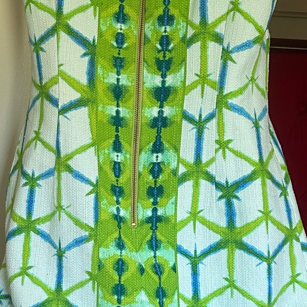 Just...Taylor Green Geometric Sleeveless Mini Dress - Picture 4 of 8